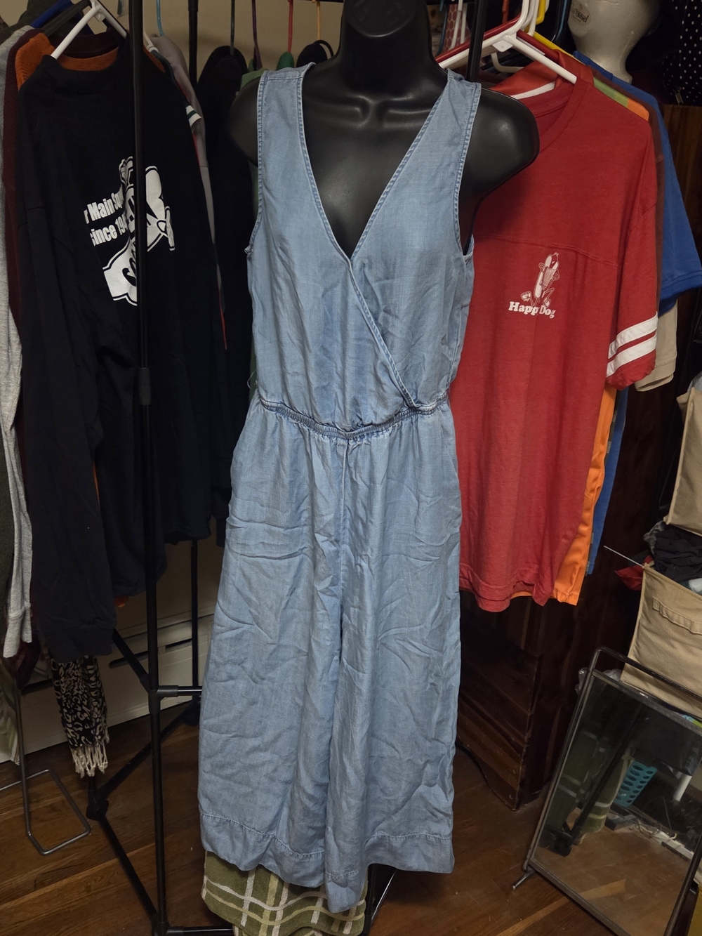 Who What Wear Chambray Jumpsuit